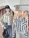 Stripes Long Sleeves Shirts